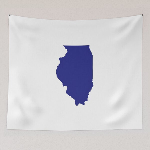 Item preview, Illinois Map Silhouette – Minimal Black and White designed and sold by Paper Drip.
