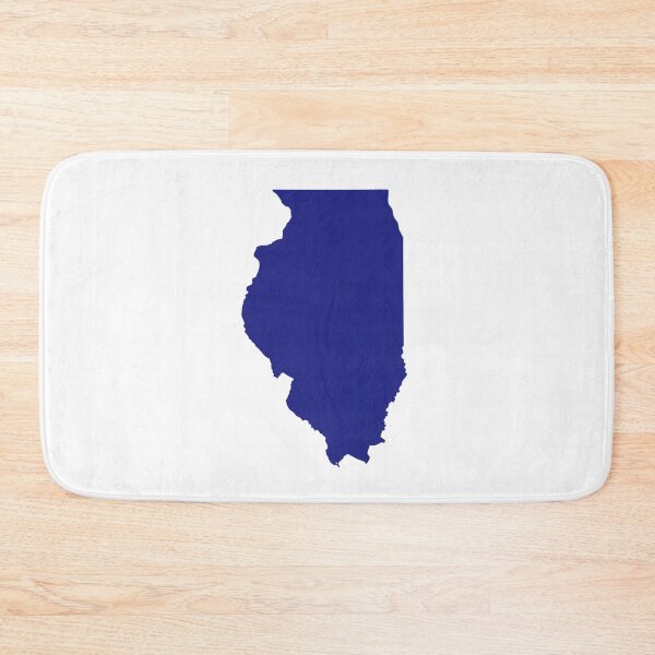 Item preview, Illinois Map Silhouette – Minimal Black and White designed and sold by Paper Drip.