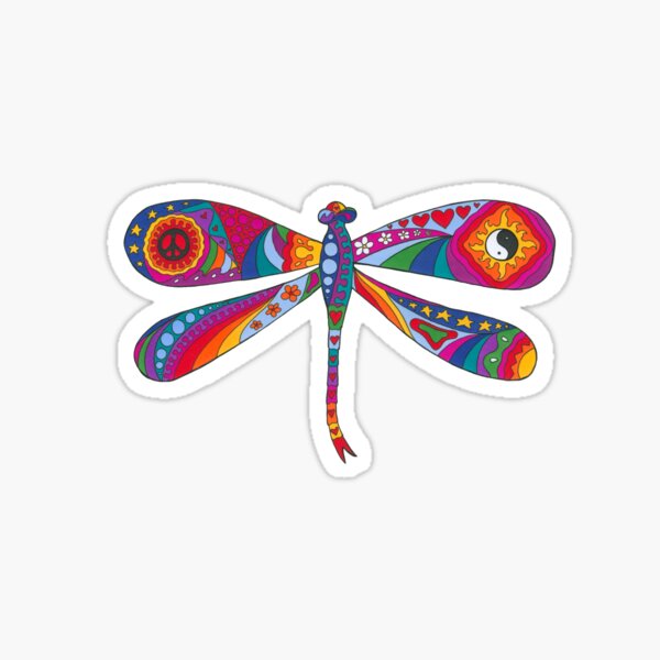 Item preview, Psychedelic Dragonfly designed and sold by Kellie Espie Art.