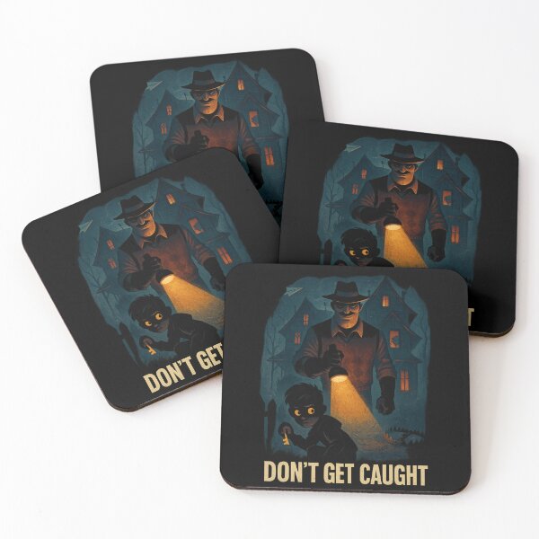 Item preview, “Don’t Get Caught” (Hello Neighbor Fan Art) designed and sold by -DEEWOLF-.