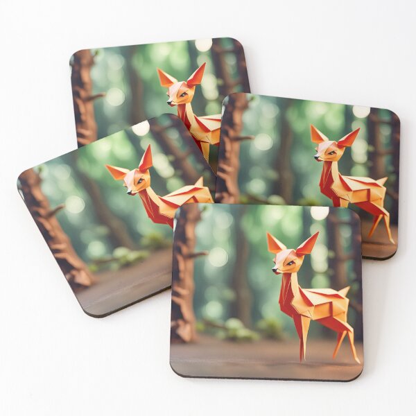 Item preview, Origami Art - Bambi's Haven: Enchanting Moments with Baby Deer in the Forest designed and sold by ArtfulFolds.
