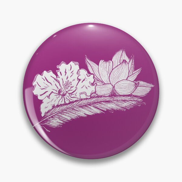 Item preview, Flowers and feather designed and sold by Half Mess.