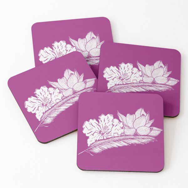 Item preview, Flowers and feather designed and sold by Half Mess.