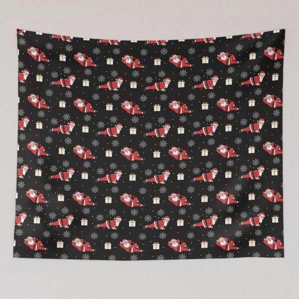 Item preview, Pilates Santa Christmas Pattern designed and sold by sashica.