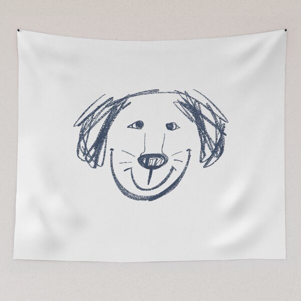 Item preview, Dog Abstract Art Portrait Drawing T‑Shirt | Minimal Line Sketch | Modern Pet Lover Tee designed and sold by GAIDREDA.