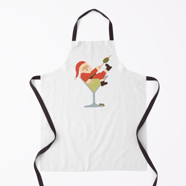 Item preview, Santa Martini Christmas holiday designed and sold by Magnolia Valley Art.