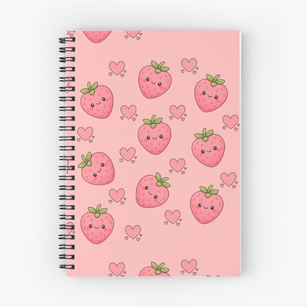 Item preview, Cute Strawberry and Hearts Pattern designed and sold by imperiumpublicitario .