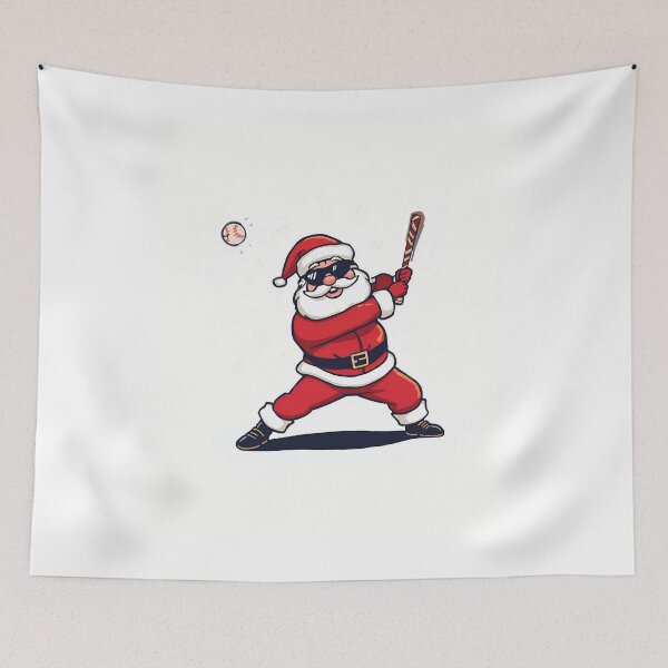 Item preview, Santa Baseball Christmas Pajamas T‑Shirt | Funny Santa Playing Baseball | Matching Family Xmas PJs Top designed and sold by GAIDREDA.