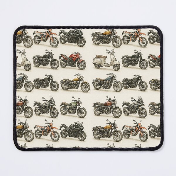 Item preview, Types of Motorcycles – Vintage Motorcycle Illustration Chart designed and sold by Pixel-Up.