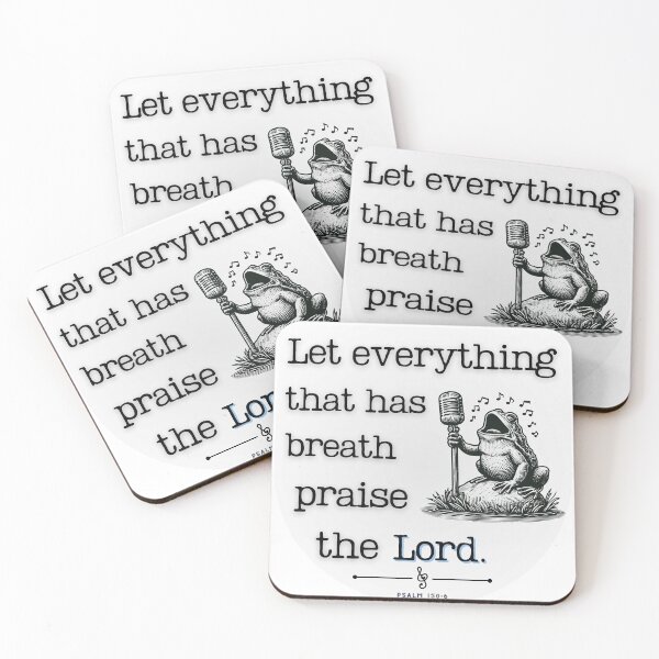 Item preview, Let Everything That Has Breath Praise the Lord – Psalm 150:6 (Frog) designed and sold by DesignsByMom.