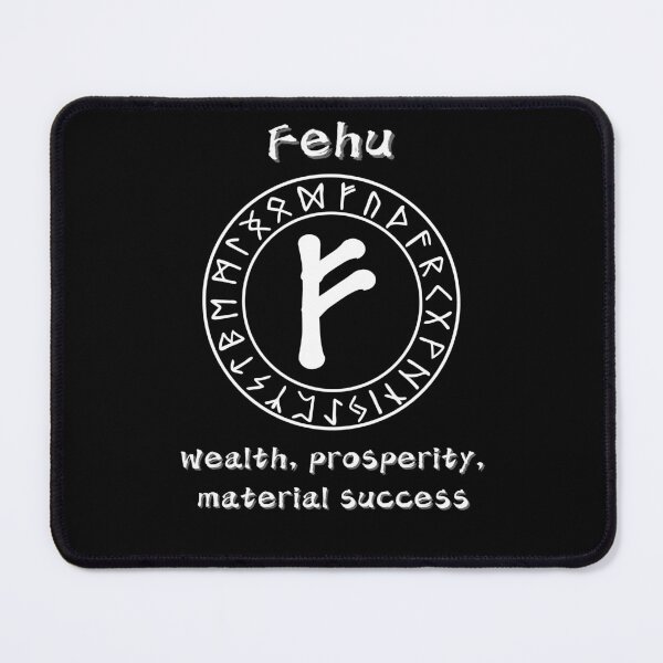 Item preview, Fehu Rune – Wealth and Prosperity designed and sold by byPretroch.