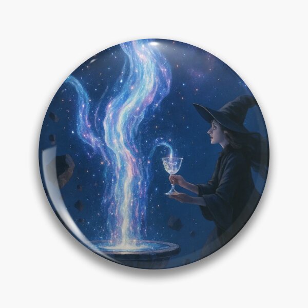 Item preview, The Cosmic Fountain – Witch of the Universe designed and sold by WitchPrint.