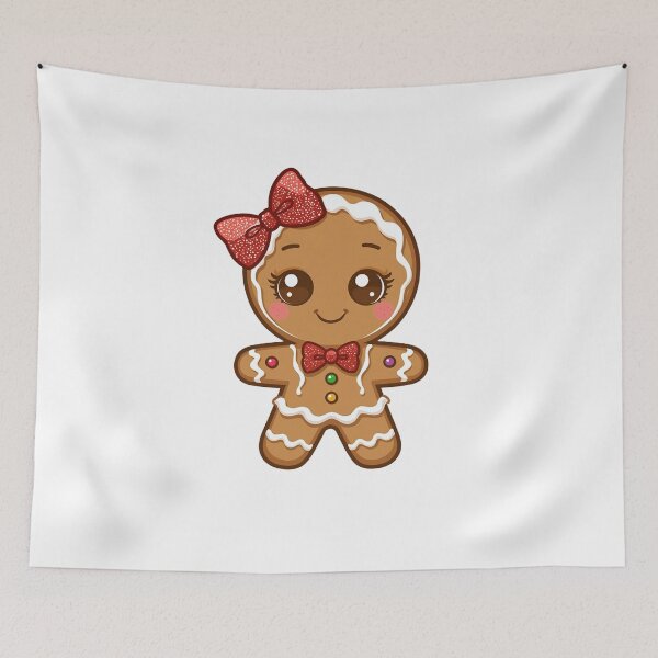 Item preview, Merry Christmas Gingerbread T‑Shirt | Cute Cookie Holiday Tee | Festive Baking Crew Top designed and sold by GAIDREDA.