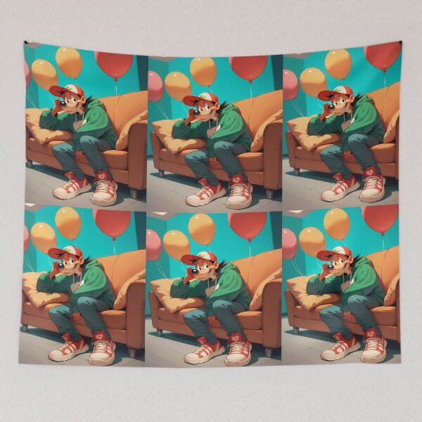 Item preview, Sofa Animated Characters Illustrations Cartoon Vibrant Playful Scenes designed and sold by ART ATTACK ZONE.
