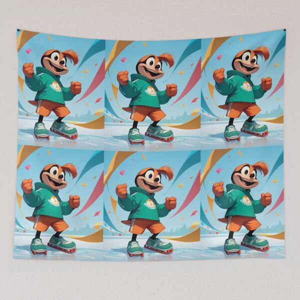 Item preview, Run Animated Characters Illustrations Cartoon Vibrant Playful Scenes designed and sold by ART ATTACK ZONE.