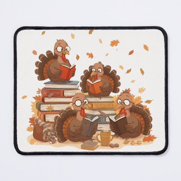 Item preview, Turkey Reading Books T‑Shirt | Fall Thanksgiving Teacher Tee | Cute Book Lover Classroom Shirt designed and sold by GAIDREDA.