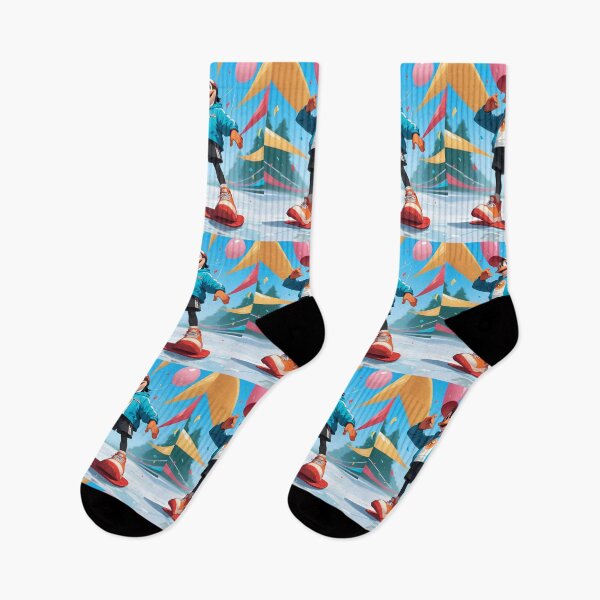 Item preview, Skateboard Animated Characters Illustrations Cartoon Vibrant Playful Scenes designed and sold by ART ATTACK ZONE.