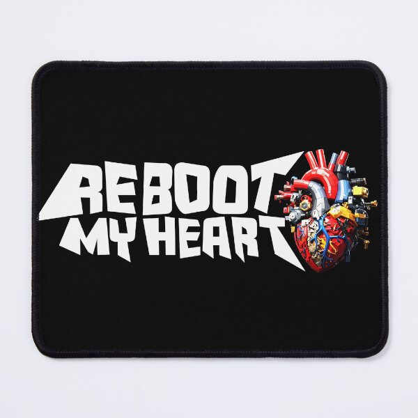 Item preview, Reboot My Heart – Futuristic Cyberpunk Heart Design designed and sold by ironpalette.
