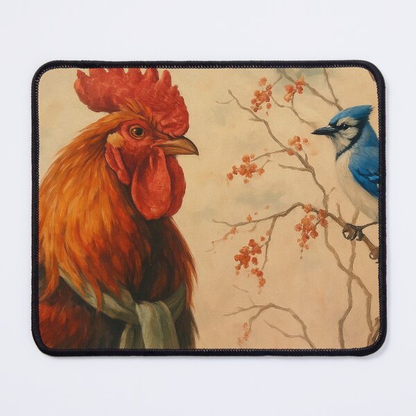 Item preview, Country Companions – Rooster and Blue Jay designed and sold by Rustic Ridge Designs.