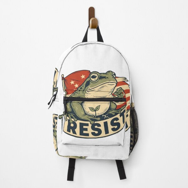 Item preview, Resist Frog Vintage Propaganda T-Shirt | Linocut Woodcut Style Political Art | Cottagecore Cute Protest Sticker designed and sold by lamiarte.