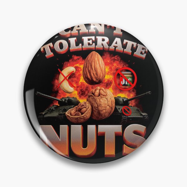 Item preview, Can’t Tolerate Nuts, Funny Meme, Allergy Humor Aesthetic designed and sold by SassCity.