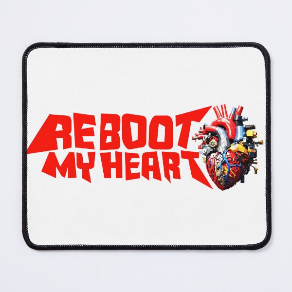 Item preview, Reboot My Heart – Futuristic Cyberpunk Heart Design designed and sold by ironpalette.
