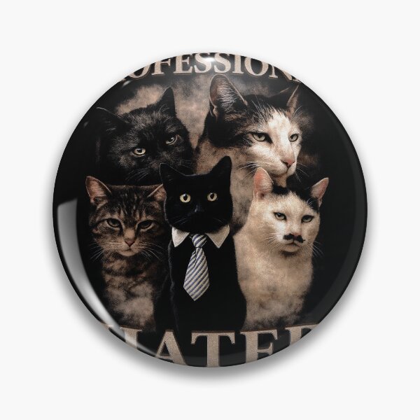Item preview, Professional Hater, Funny Cat Meme, Retro Office Aesthetic designed and sold by SassCity.