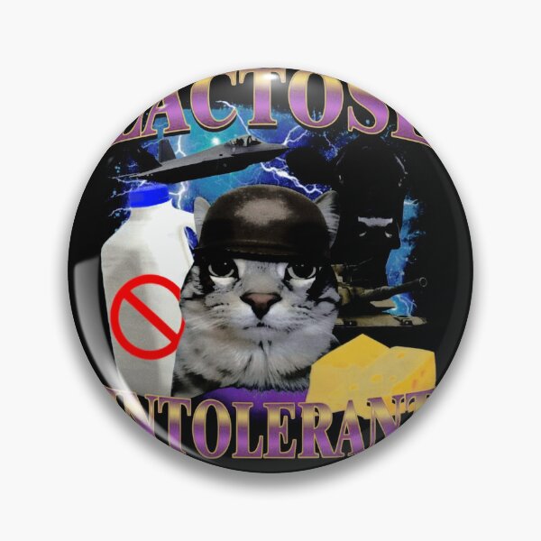 Item preview, Lactose Intolerant, Funny Cat Meme, Dairy Chaos Design designed and sold by SassCity.