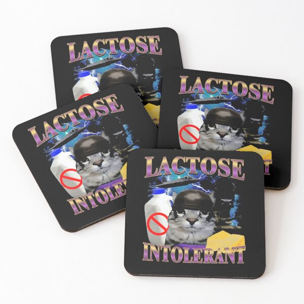 Item preview, Lactose Intolerant, Funny Cat Meme, Dairy Chaos Design designed and sold by SassCity.