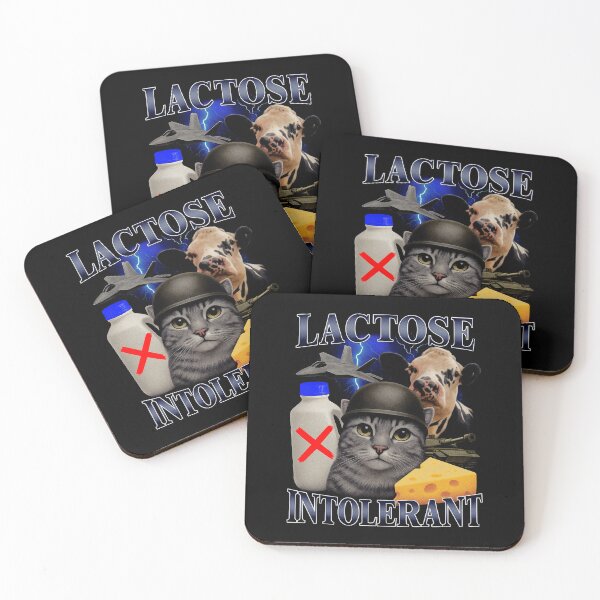 Item preview, Lactose Intolerant Cat, Funny Meme, Chaos Aesthetic designed and sold by SassCity.