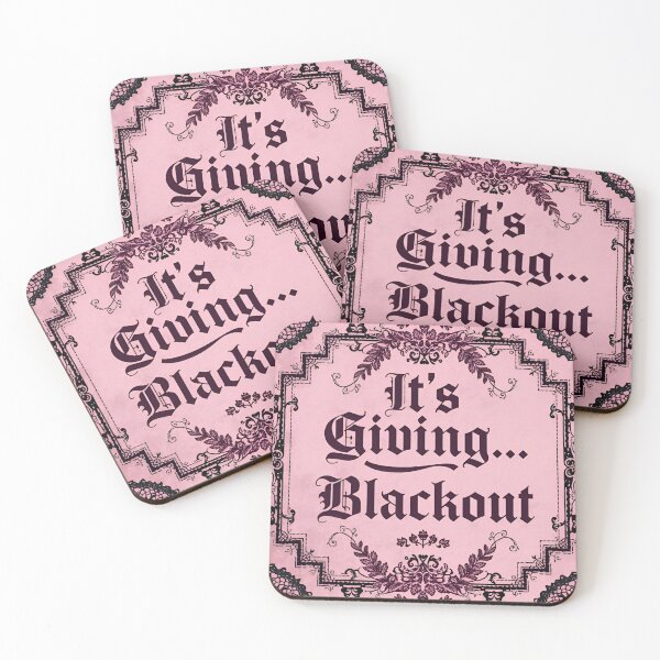 Item preview, It’s Giving Blackout – Gothic Baroque Pink Frame Design designed and sold by VelvetChaosCove.