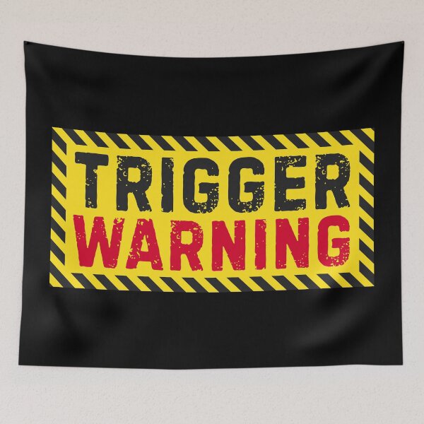 Item preview, Trigger Warning Hazard Sign designed and sold by UNK-Fatigues.