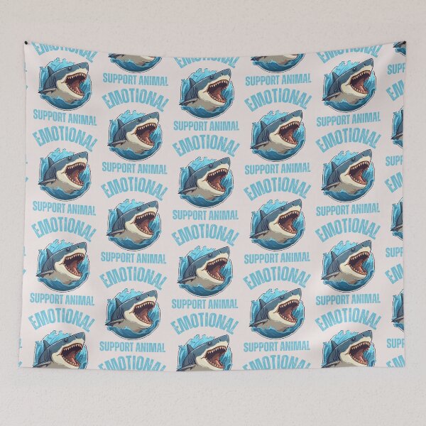 Item preview, Funny for Shark lovers Emotional Support Animal designed and sold by erozzz.