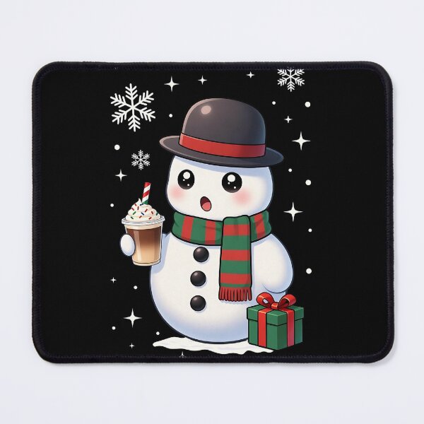Item preview, Adorable Kawaii Christmas Snowman Latte Gift designed and sold by BitBlissTees.