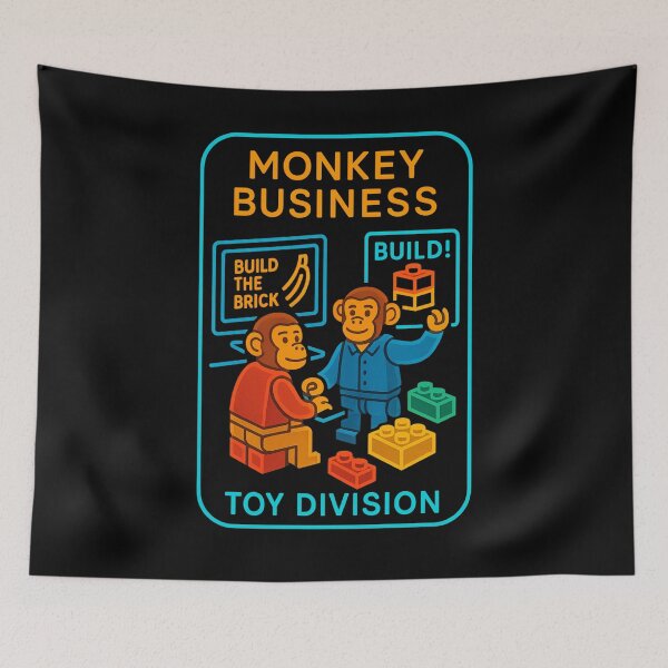 Artikelvorschau, MONKEY BUSINESS – T-Shirt der Spielzeugabteilung entworfen und verkauft von NAJURE.