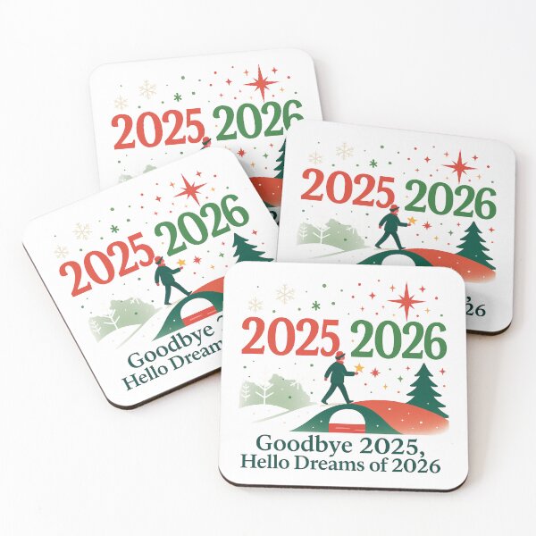 Item preview, Christmas and New Year 2026 – Goodbye 2025 Hello Dreams of 2026 Design designed and sold by ZYNORAworld.