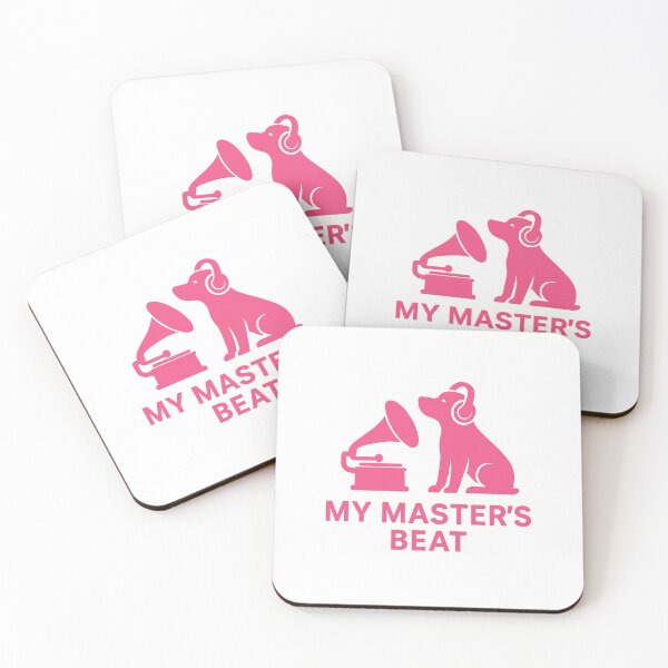 Item preview, Dog Headphones Music Logo – My Master’s Beat Sticker designed and sold by LumeLush.