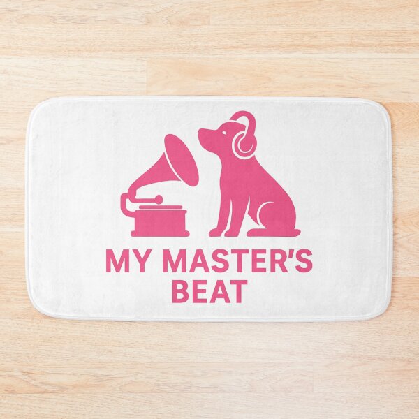 Item preview, Dog Headphones Music Logo – My Master’s Beat Sticker designed and sold by LumeLush.