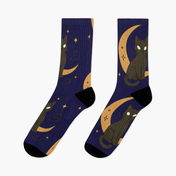 Item preview, Magic Black Cat on the Moon designed and sold by WitchPrint.