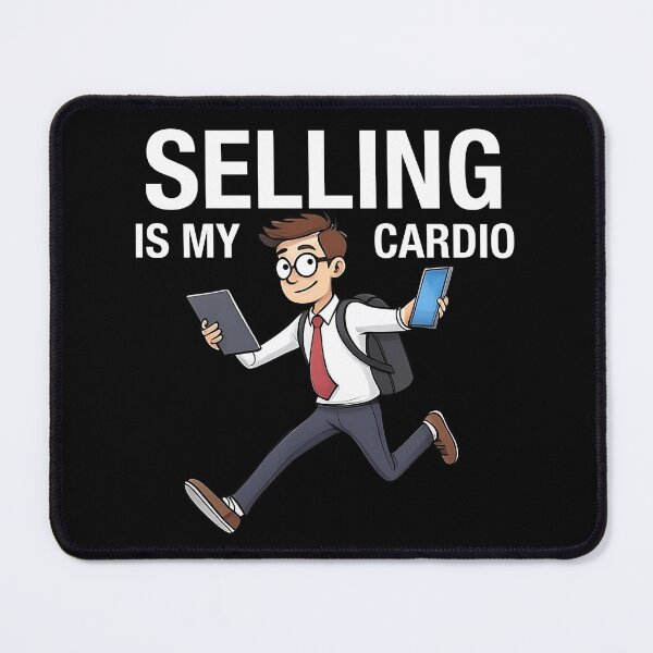 Item preview, Funny Selling Is My Cardio Salesman Humor designed and sold by BitBlissTees.