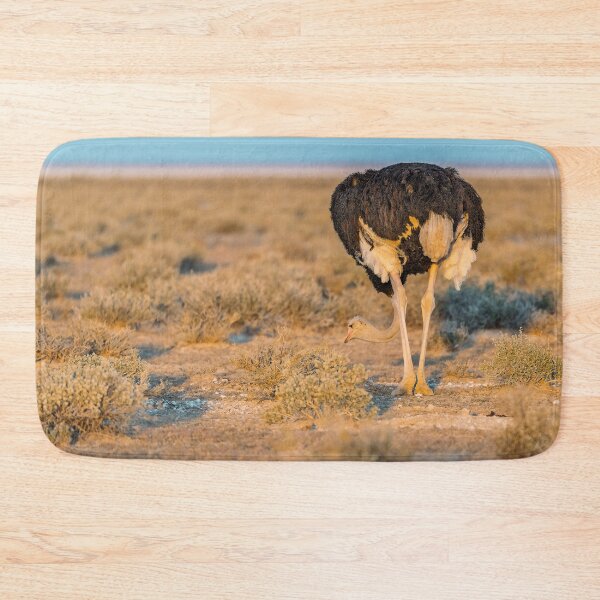 Item preview, Golden Hour Grazer — Ostrich of Etosha, Namibia designed and sold by DavideAntoniani.