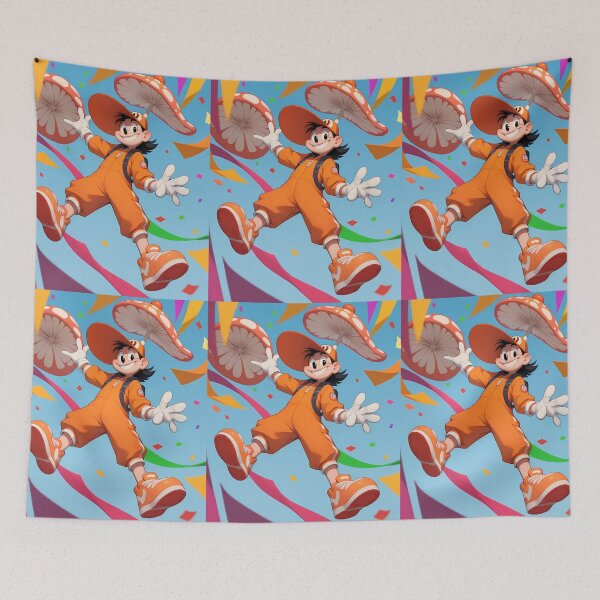 Item preview, Mushroom Animated Characters Illustrations Cartoon Vibrant Playful Scenes designed and sold by ART ATTACK ZONE.