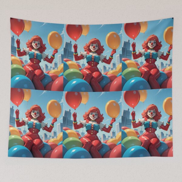 Item preview, Clown Animated Characters Illustrations Cartoon Vibrant Playful Scenes designed and sold by ART ATTACK ZONE.