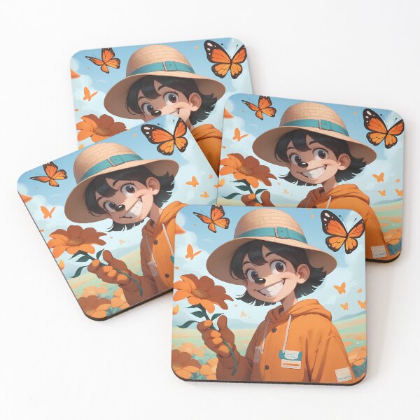 Item preview, Butterflies Animated Characters Illustrations Cartoon Vibrant Playful Scenes designed and sold by ART ATTACK ZONE.