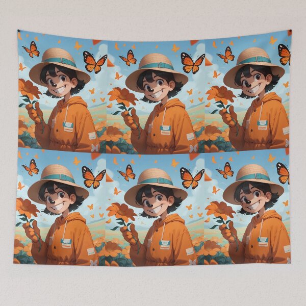 Item preview, Butterflies Animated Characters Illustrations Cartoon Vibrant Playful Scenes designed and sold by ART ATTACK ZONE.