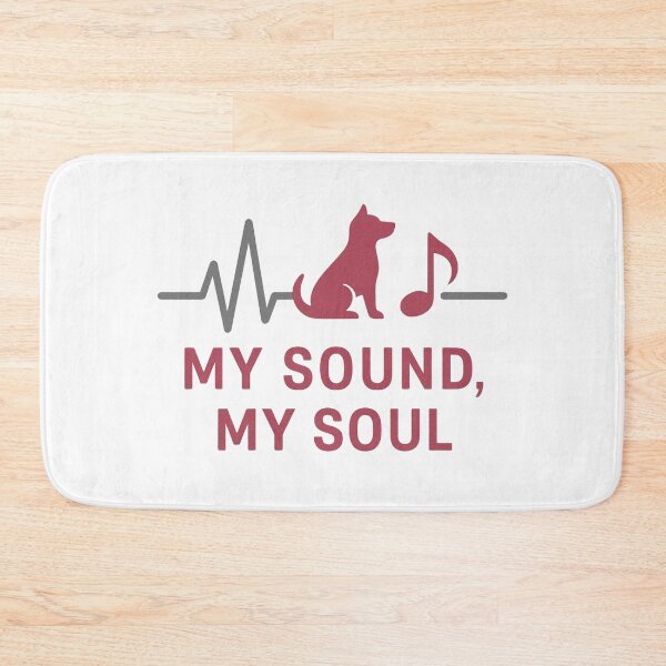 Item preview, My Sound, My Soul – Heartbeat Dog Music Line Art designed and sold by LumeLush.