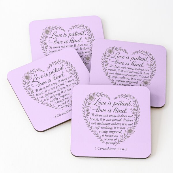 Item preview, 1 Corinthians 13:4-5 - Christian (blk txt) designed and sold by BELIEVERS with STYLE.
