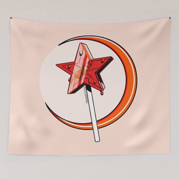 Item preview, Jerusalem Cricket Red Star Lollipop sewsocute18  designed and sold by sewsocute18.