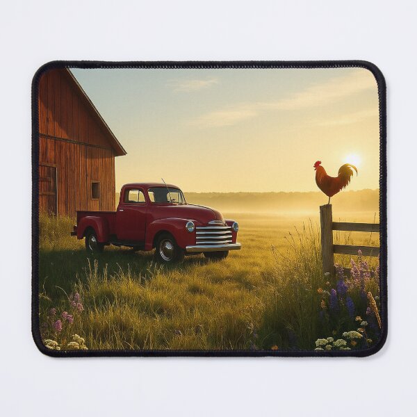 Item preview, Morning on the Ridge – Country Farm Truck and Rooste designed and sold by Rustic Ridge Designs.