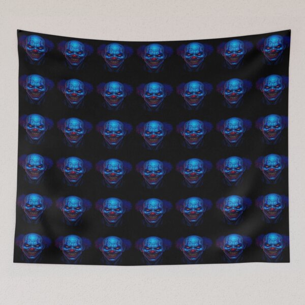 Item preview, Scary Blue Clown – Halloween Nightmare designed and sold by alizo74.